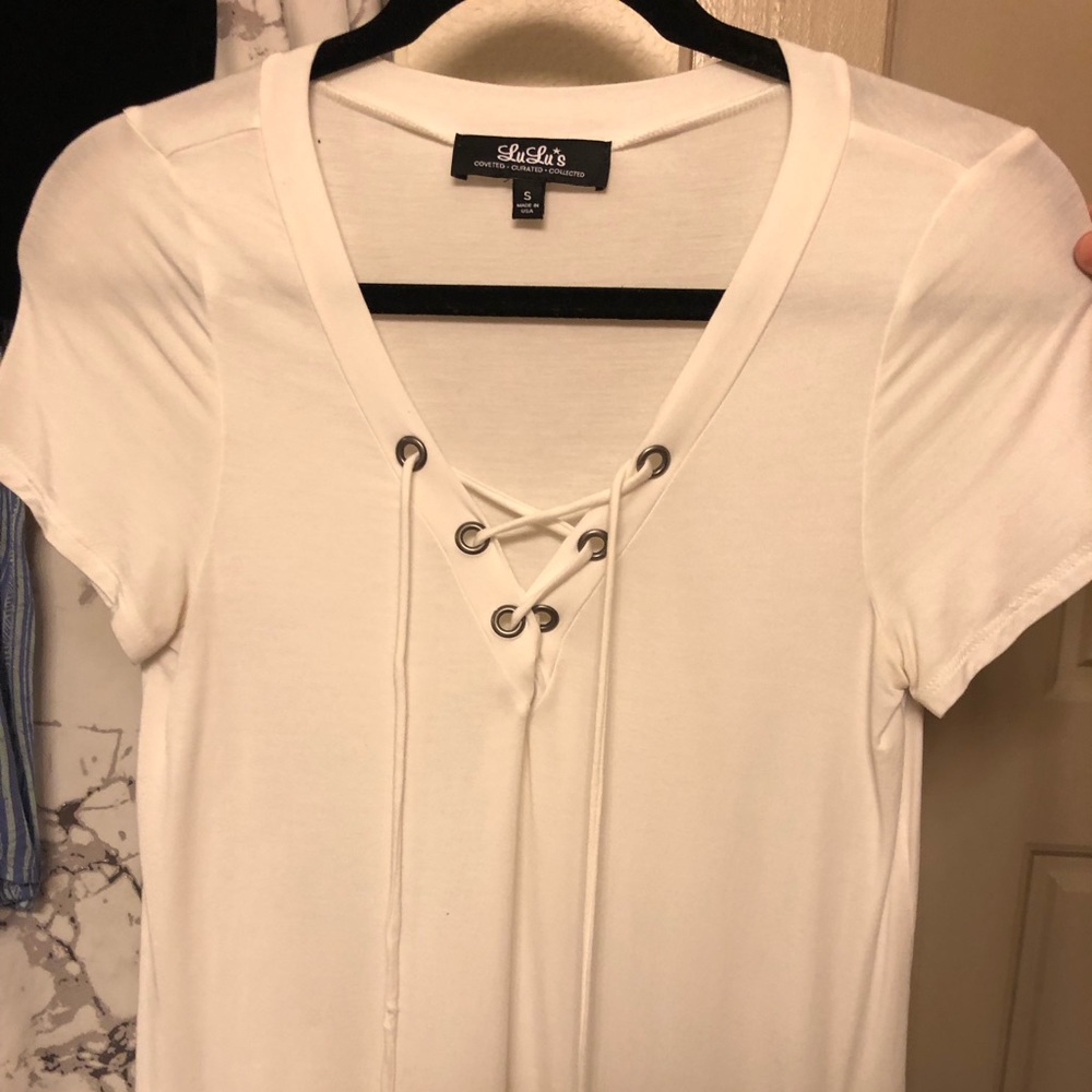 White Lulu’s shirt